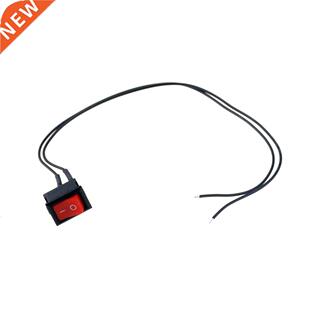 1PCS KCD11 Push Button Switch With 30CM Wire 10x15mm SPST 2P