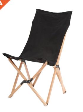 Soild Wood Beech Wooden Chair Foldable BBQ Picnic Moon