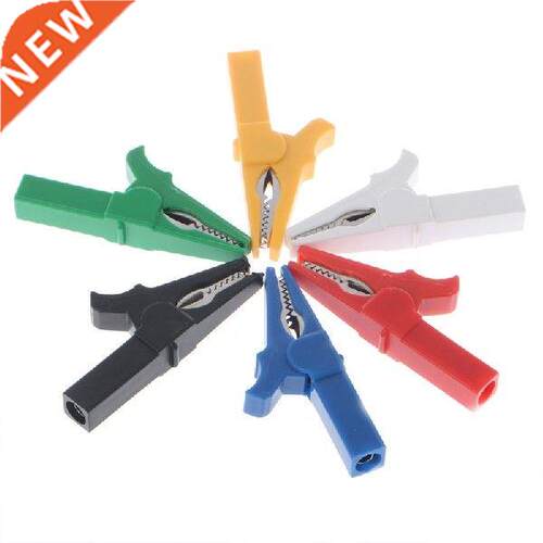 6 Pcs 6 Colors 55mm Crocodile Alligator Clip For 4mm Male