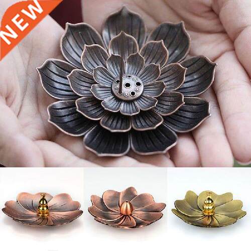 2 in1 Creative Incense Stick Holder Alloy Lotus Line
