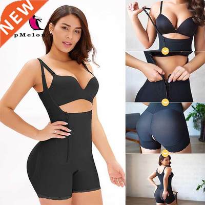 Woen Body Shaper Bodysuit Latex Shapewear Butt Lifter Waist