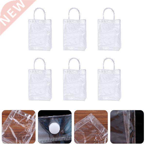 6pcs Daily Clear Bouquet Bags Transparent Handheld Packing