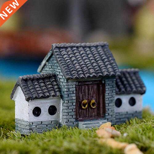 Chinese Antique Mini House Retro uilding Micro Fairy Garden
