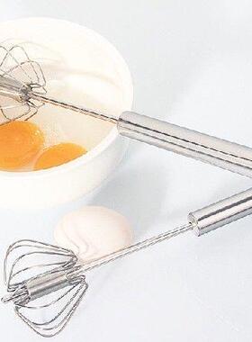 1PC Metal Egg Beater Metal Hand Pressure Rotary Semi -