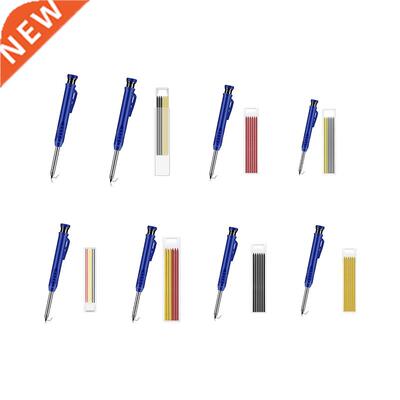 Solid Carpenter Pencil Set Leads Built-in Sharpener Deep