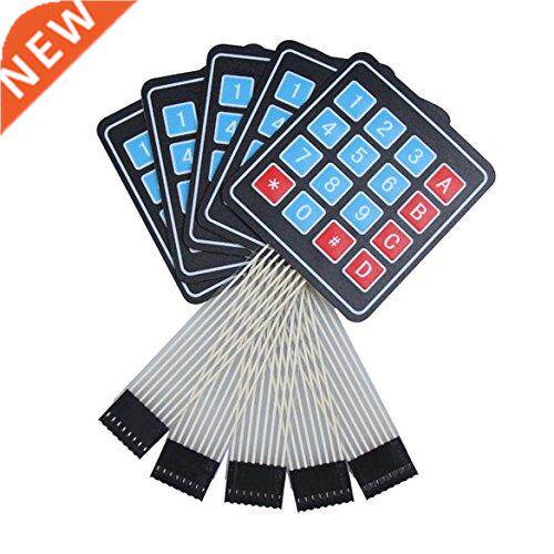 Keyboard Membrane Switch--Lot of 5 4x4 Matrix Fan 16 Keys Ke
