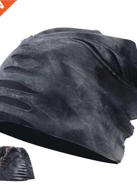 Retro Tie Dye Hip Hop Hole Style Spring Beanies Knit Hat Men