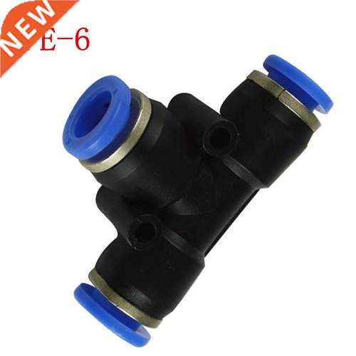 10 pcs PE-6, Pneumatic fittings 6mm tee fitting , push in qu