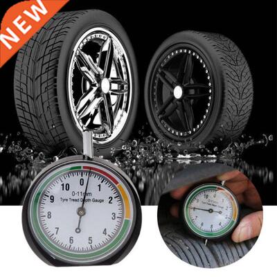Car Tyre Tread Depth Gauge Trucks Van Tire Pointer Monitor M