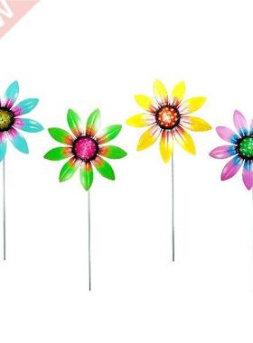 D Garden Suower Decorative Stakes Art Colorful Look