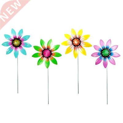 D Garden Suower Decorative Stakes Art Colorful Look