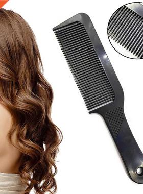 Black Long Waved Teeth Carbon Comb Women Make Hair Smooth An