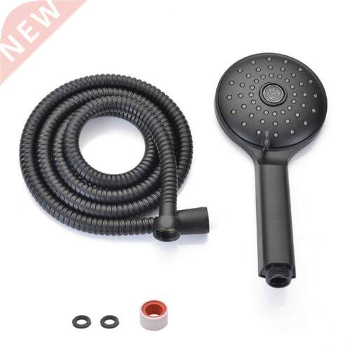 Hand Held Black Shower Head with Long Hose High Pressure Mas