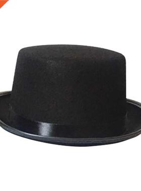 Men Women Jazz Top Hat Dress Up Solid Magician Costume