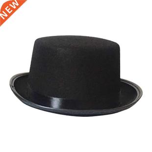 Men Women Jazz Top Hat Dress Up Solid Magician Costume