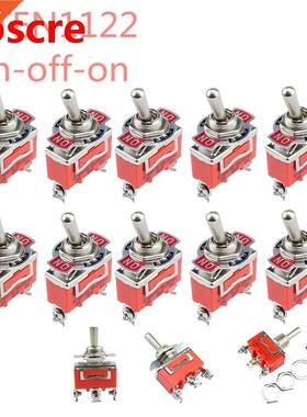 1pcs E-TEN1122 15A 250V AC PIN ON-OFF-ON 12mm Toggle Switch