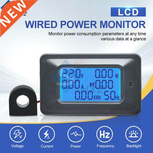 AC110-250V Power Monitor 20A100A Power Test Electricity Mete