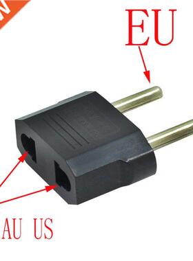 50/100pcs US To EU Plug USA To Euro Europe Travel Wall AC Po