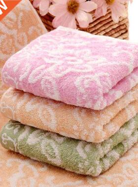 Bamboo Fiber Floral Face Towel Soft Absorbent Cotton Bath
