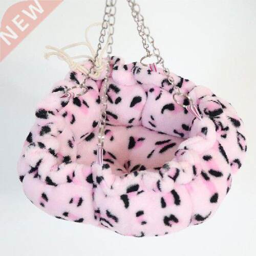 Colorful Printing Velvet Pets Hammock Drawstring Nest Warm