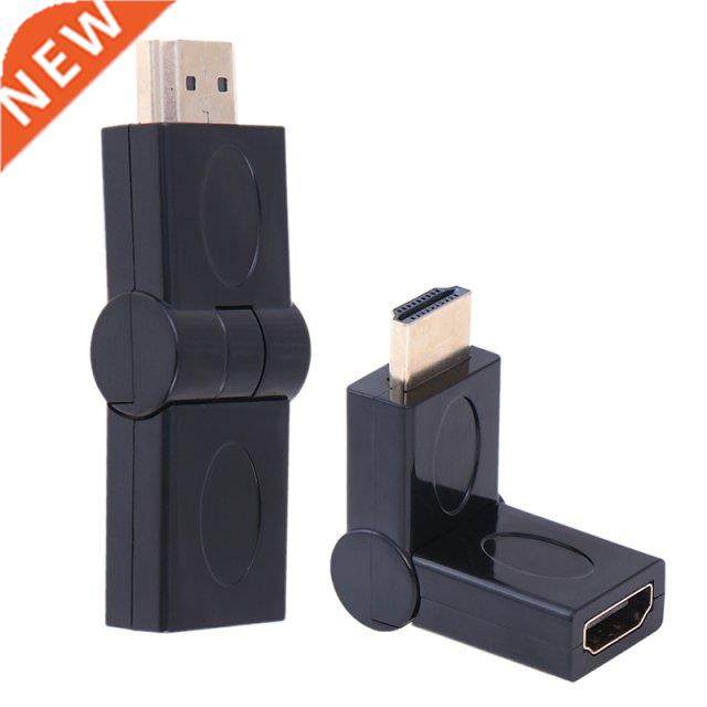 90 180 Degrees Angle Rotating Adapter Male To Female Cable E
