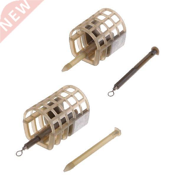 In Line Pellet Feeder Coarse Fishing Feeders Bait Cage Lure