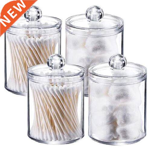 2 Pcs/set Storage Box Bathroom Organizer Round Plastic Box