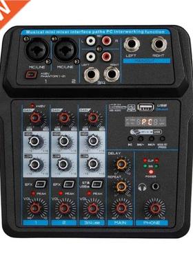 Audio Mixer 4-Channel USB Audio Interface Audio Mixer, DJ So