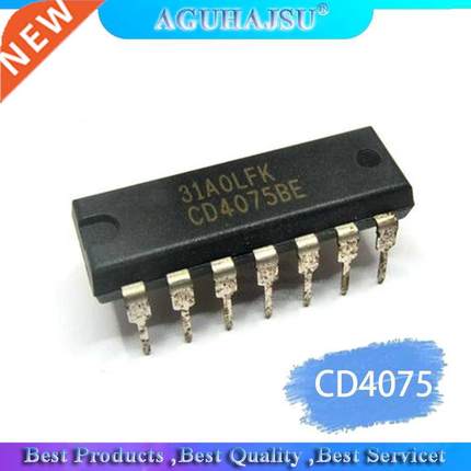 5pcs/lot CMOS 3 3-input OR gate CD4075 CD4075BE HCC4075B HCF