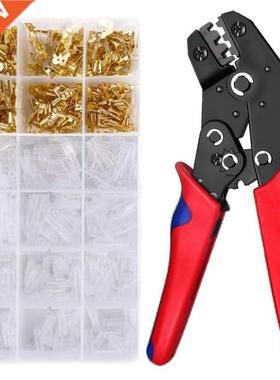 600PCs 2.8/4.8/6.3mm cold-pressed assorted crimp terminal co