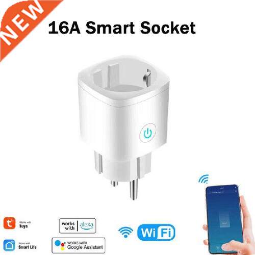 Smart Plug EU 16A Power Monitor WiFi Socket SmartLife APP