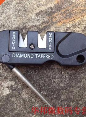 Three Stages Ceramic Carbide Diamond Knife Sharpener Pocket