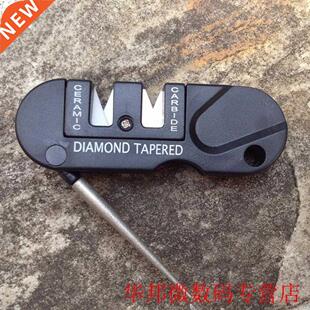 Three Stages Ceramic Carbide Diamond Knife Sharpener Pocket