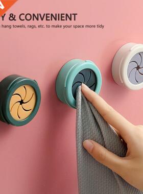 Punch Free Towel Plug Holder Bathroom Organizer Rack Towels