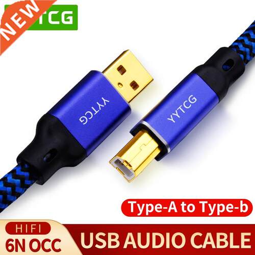 YYTCG Hifi USB Cable High Quality Type A to Type B Hifi Dat