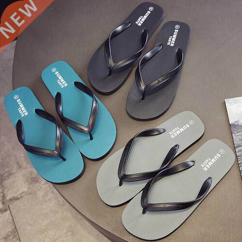 Summer Men Slippers Outdoor Non-slip Beach Shoes Quick dry F
