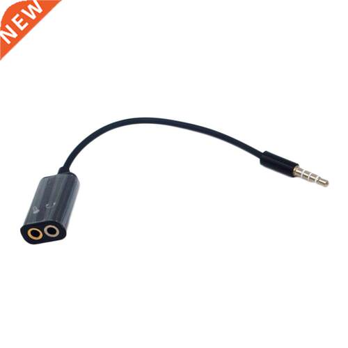 1 To 2 3.5mm Stereo Splitter Audio Male To Earphone Headset