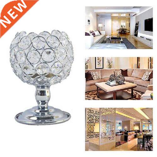 Crystal Metal Candle Holder Candlestick Wedding Holidays