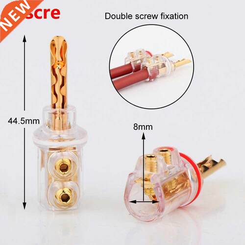 BA1445 4xHifi audio Gold plated BFA banana Transparent Cover