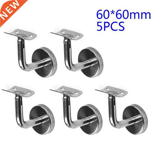 5pcs Stainless Steel Handrail Guardrail Stair Railing Suppor