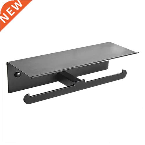 Space Aluminum Mobile Phone Tissue Holder Double Roll Wall M