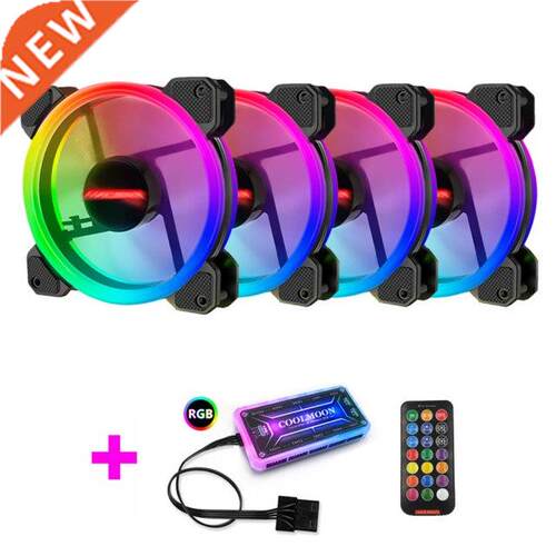 Heatsink 12cm RGB PC Cooling Fan Case 6 Pin Quiet Cooler Hea