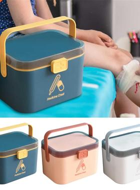 Medicine Box Medicine Storage Box Double Layers 2-Tier Medic