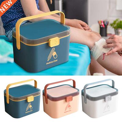 Medicine Box Medicine Storage Box Double Layers 2-Tier Medic