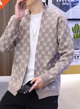 2021 Autumn and Winter New Knitted Men's Long-sleeved Camouf