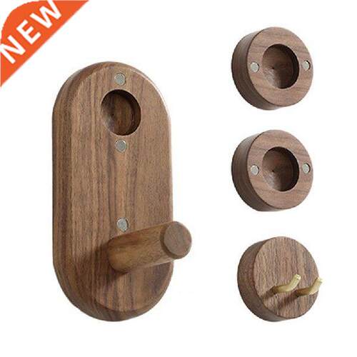 Walnut Wood Home Decor Wall Mount Easy Install Nozzles