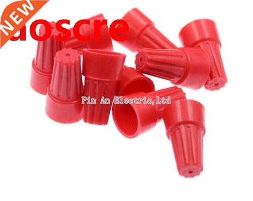 50pcs p6 red , sprng type thread pressng cap, closed term