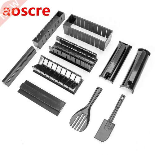 10Pcs Easy To Use DIY Sushi Maker Rice Mold Kitchen Sushi Ma