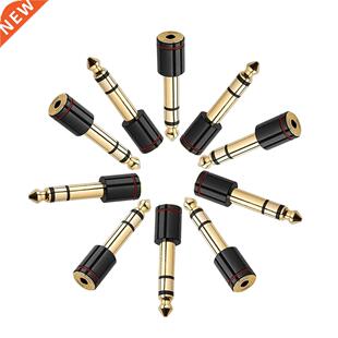 10-Pack 6.35mm Male to 3.5mm Female Stereo apter