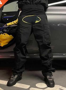 Mle High Set Crgo Pnt Vintge Csul Multi-pockets Loose